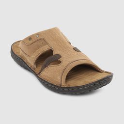 Woodland Men Brown Nubuck Comfort Sandals-image-43