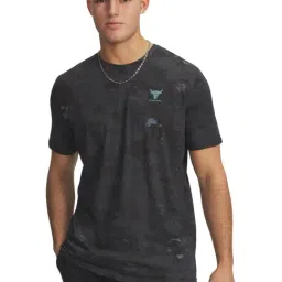 Under Armour Black Regular Fit Printed Sports T-Shirt-picture-5