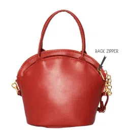 Baggit Red Textured Medium Handbag image 3