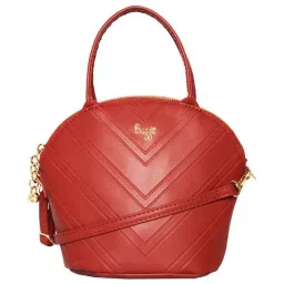 Baggit Red Textured Medium Handbag image 1