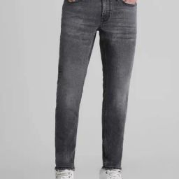 Jack & Jones Black Denim Cotton Anti Fit Jeans-image-89