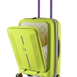 Nasher Miles Green 8 Wheels Alexandria Hard-Sided Polypropylene Trolley Bag-image-93