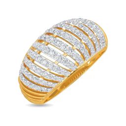 Kisna Diamond & Gold Jewellery Zoe for her 18k (750) Diamond & Gold Ring For Women-image-1
