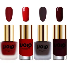 VOLO Set Of 4 Velvet Matte & Extra Shine Nail Polish-8 ml & 9.9 ml Each Shade 22-29-36-44-15