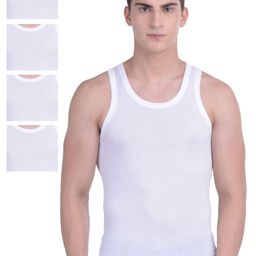 Force NXT Men White Pack of 5 Assorted Innerwear Vests MNFF-141-image-30