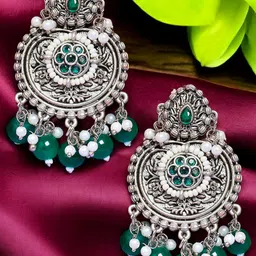 OOMPH Floral Drop Earrings-image-30