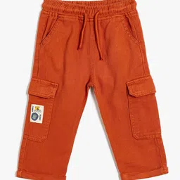 Koton Boys Regular Fit Mid-Rise Cargos-image-9