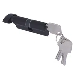 Decorio Mortise Pin Cylinder One Side Key One Side Knob 70 mm Z Black Finish, 35151028.71-25