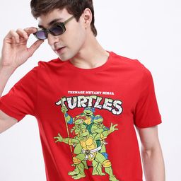 Kook N Keech Mutant Ninja Turtles Printed Bamboo Regular Fit T-shirt-image-91