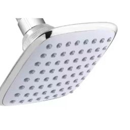 SOMANY Neo- Grey 4 Inch Plastic, Steel Silver Ceiling Mount Overhead Rain Shower-picture-13