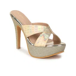 VALIOSAA Embellished Platform Heels-11