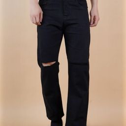 SZN Men Classic Boyfriend Fit Mid-Rise Slash Knee Stretchable Jeans-picture-49