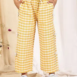 YK Girls Checked Trousers-picture-47