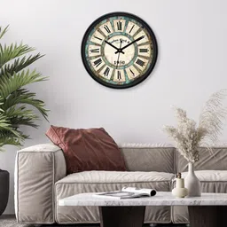 RANDOM Cream-Coloured Dial Analogue Wall Clock-28