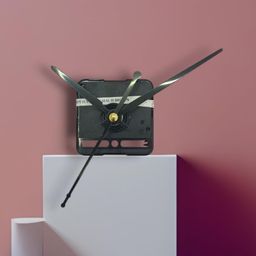 AJanta quartz Plastic Abstract Quartz Clock Movement Machine for Wall Clock (Black) image 3