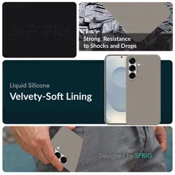 SPRIG Solid Printed Samsung Galaxy S25 Plus 5G Bumper Case Mobile Accessories image 4