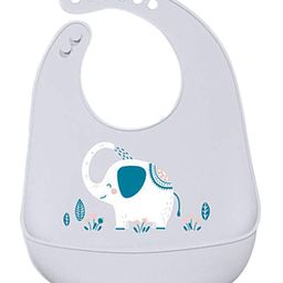 Thread Fairy Silicone Feeding Bib Elephant - Light Grey-picture-27