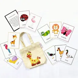 Happy Threads Flash Cards Giraffe - Off White-picture-6