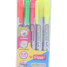 Flair Ultra Soft Wax Highlighters 5 Pieces - Multicolor-25