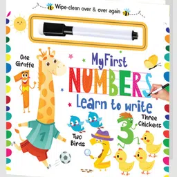 hellofriend books My First Wipe and Clean Board Book of Numbers: Includes Wipe and Clean Pen to Write, Learn, Clean and Write Again-picture-41