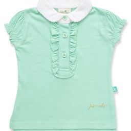JusCubs Cotton Half Sleeves Solid Polo Tee - Green-picture-38