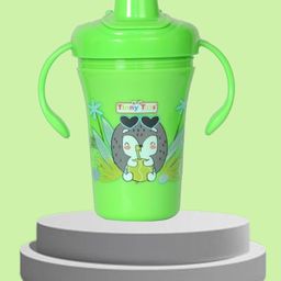 Tinny Tots Baby Unbreakable Sippy Cup Learning Sipper Feeding Feeder Spout BPA Free Bottle - (250 ml, GREEN)-picture-10