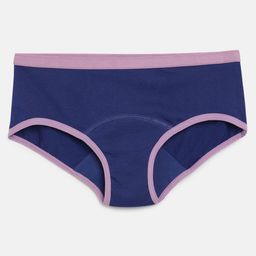 Mackly Cotton Elastane Solid Leak Proof Panty - Royal Blue-image-43