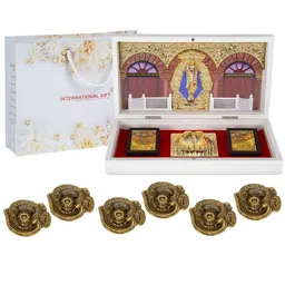 INTERNATIONAL GIFT Gold-Toned Religious Idol Showpiece-57