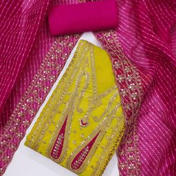 Rangtulika Ethnics Embroidered Unstitched Dress Material-picture-43