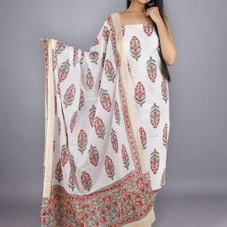 Kwatchi Printed Pure Cotton Unstitched Dress Material-image-22