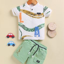 TODOS Boys Printed T-shirt with Shorts-image-13