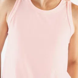 KIPRUN By Decathlon Solid Round Neck Sleeveless Polyester Regular Fit Sports Tank Top image 4