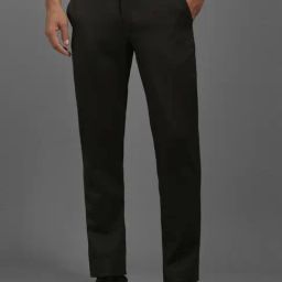 Louis Philippe Brown Slim Fit Trousers-image-12