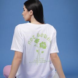 Rigo Floral Printed Oversized Cotton T-Shirt-image-95