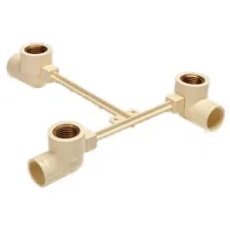 Astral 1.9 x 1.27 cm (¾x½ inch) CPVC Brass Wall Mixer Adaptor, M512511014-2
