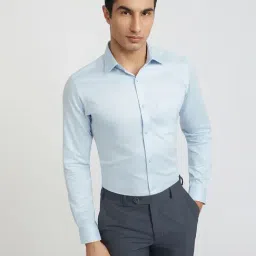 Raymond Blue Slim Fit Shirt-picture-27