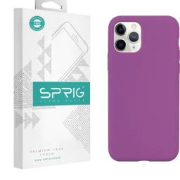 Sprig Liquid Silicone Back Cover for APPLE iPhone 11 Pro (Purple)-image-84