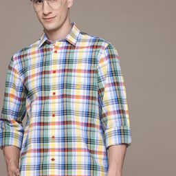 Nautica Pure Cotton Tartan Checks Casual Shirt-image-48