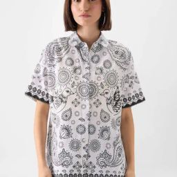 The Souled Store White Cotton Printed Shirt-image-29