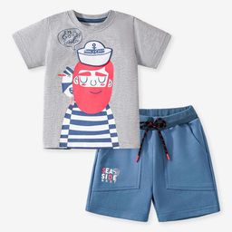 YK Boys Printed T-shirt With Shorts-56