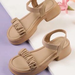 Truffle Collection Women's Beige Ankle Strap Sandals-image-95