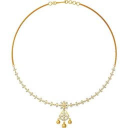 Joyalukkas 18k (750) Purity Rose Gold Classic Floral Charm Diamond Necklace-image-36