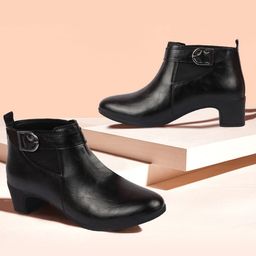 FAUSTO Women Mid-Top Chelsea Boots-image-75