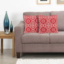 Saral Home Red & White Cotton Cushion Covers - Set of 2-image-81