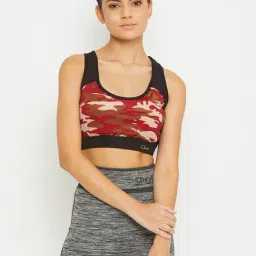 Clovia Maroon Non Wired Padded Sports Bra-image-66