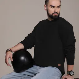 Roadster Men Solid Sweatshirt-picture-38