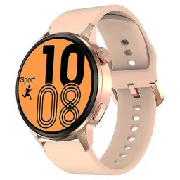 IZI Smart Plus Calling GPS NFC Smartwatch with Silicone Band (Rose Gold and Beige)-image-2