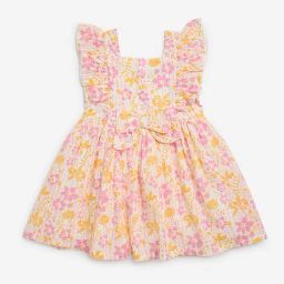 HOP Kids by Westside Multicolour Floral Pattern A-Line Cotton Dress-image-11