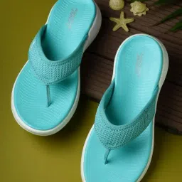 Red Tape Women's Turquoise Flip Flops-picture-39