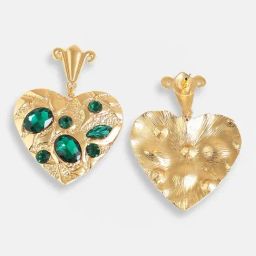Sohi Gold Plated Designer Stone Party Drop Earrings image 5